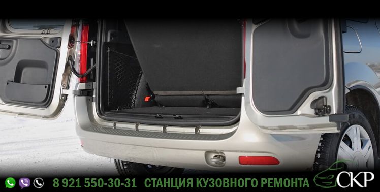 Ремонт задней части кузова Лада Ларгус-(Lada Largus) в СПб в автосервисе СКР.